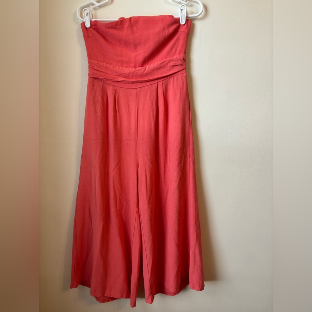 Anrabess-Orange Jumpsuit Size M-Pockets,smock at back.Ladies-Great Condition.